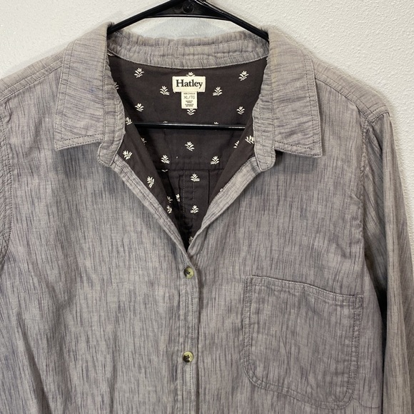 Hatley Grey Mini Floral Sadie Button Down - Picture 4 of 10